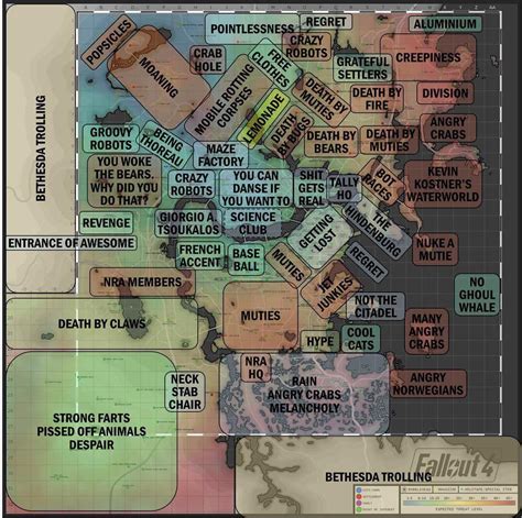 Map Of The Commonwealth Fallout 4 - Living Room Design 2020