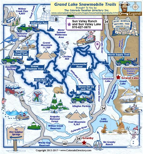 Map Of Grand Lake Colorado | Hiking In Map