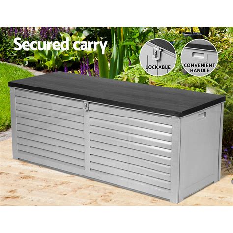 Gardeon Outdoor Storage Box Container Waterproof Lockable Toy Tools ...