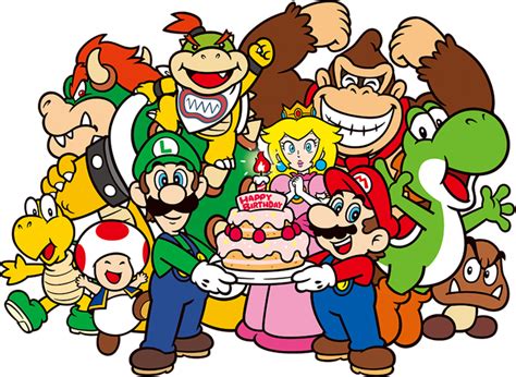 File:Mario and Co.- Birthday Artwork.png - Super Mario Wiki, the Mario ...