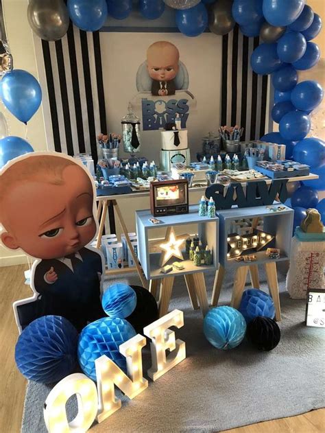 Baby Boss Birthday Party Ideas | Photo 6 of 9 | Baby birthday party boy, Baby birthday themes ...