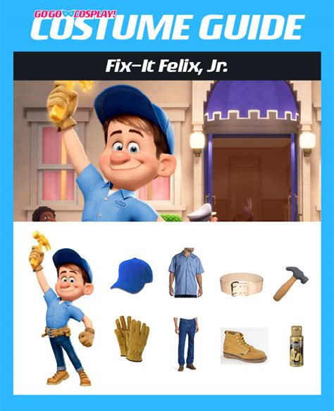 Fix-It Felix, Jr. Costume - DIY Guide for Cosplay & Halloween