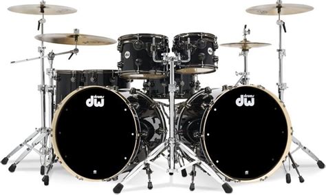 DW Collector's Series 6-piece Shell Pack - Gloss Black FinishPly | Sweetwater