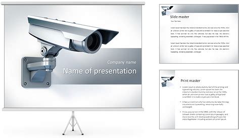 Security Camera PowerPoint Template & Backgrounds ID 0000005796 ...