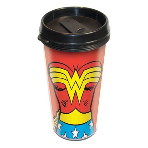 Wonder Woman Uniform Travel Mug - Entertainment Earth