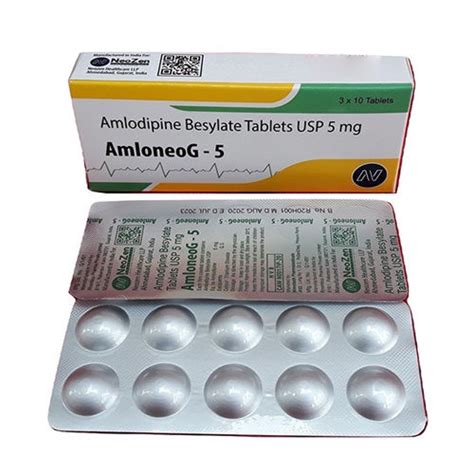 5 Mg Amlodipine Besylate Tablets Usp General Medicines at Best Price in Ahmedabad | Neozen ...