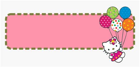 Hello Kitty Banner Template - Frame Hello Kitty Png, Transparent Png - kindpng