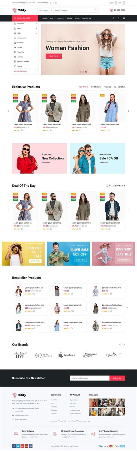 Oility React Next JS Multipurpose eCommerce Template | Ecommerce ...