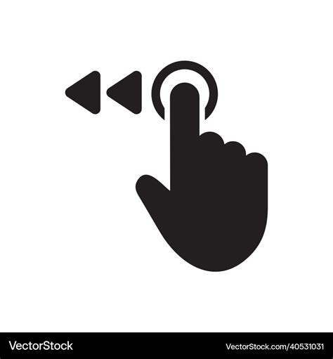 Swipe to left icon slide to left icon Royalty Free Vector