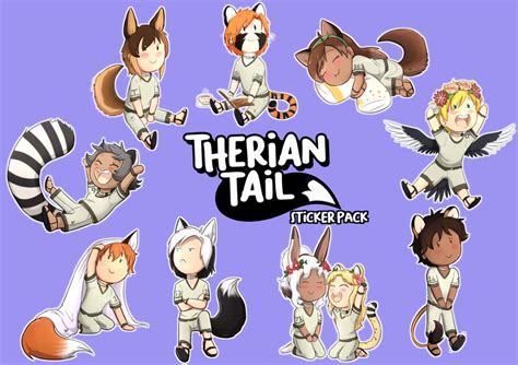 Therian Tail Sticker Pack by Foxhatart on DeviantArt