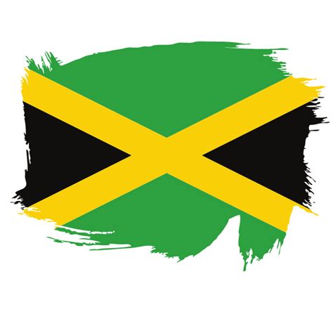 Painted flag of Jamaica | Free SVG