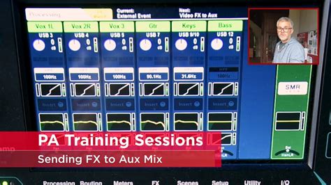 Allen & Heath SQ6 Tutorial: Session 26: Send FX to Aux Mix - YouTube