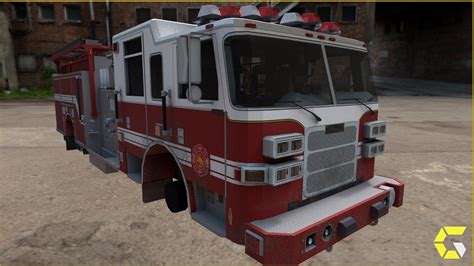 Fire truck Pumper - Driveable in Blueprints - UE Marketplace