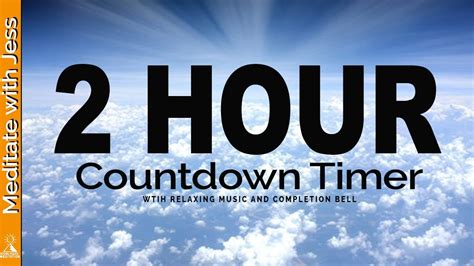 2 Hour Countdown TIMER with Relaxing Music and Completion Bell - YouTube