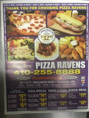 Pizza - Review of Pizza Ravens, Pasadena, MD - Tripadvisor