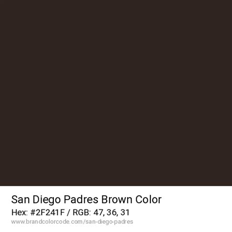 San Diego Padres Brand Color Codes » BrandColorCode.com