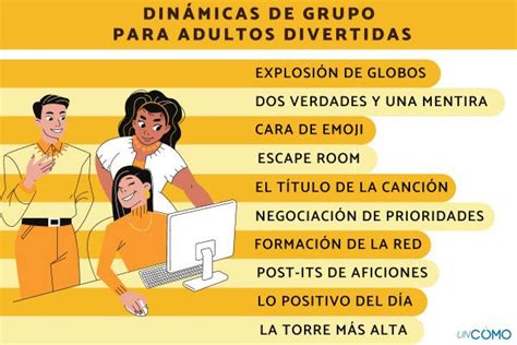 10 dinámicas de grupo para adultos divertidas - Fomentar el trabajo en equipo y el buen ambiente