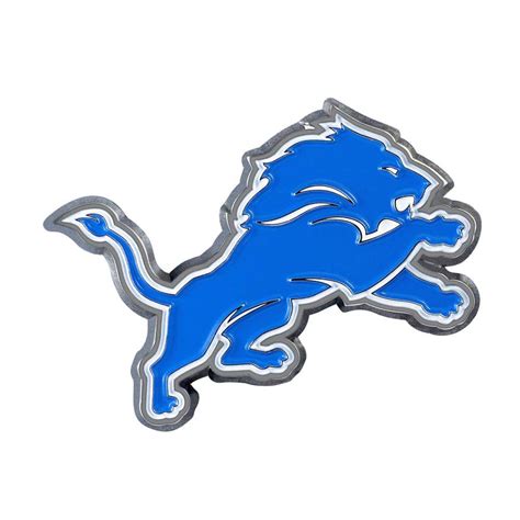 FANMATS NFL - Detroit Lions 3D Molded Full Color Metal Emblem 22557 - The Home Depot