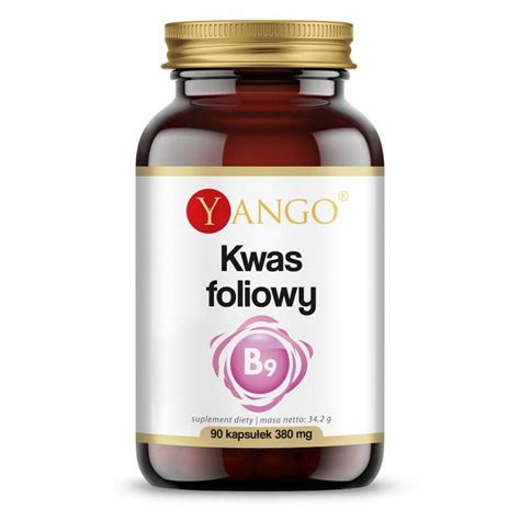 Folic Acid Vitamin B9 90 capsules, Yango - Kidsapo