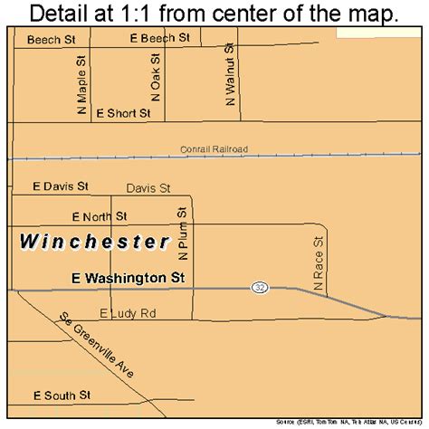 Winchester Street Map