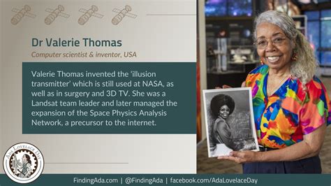 ALD22: Dr Valerie Thomas, Inventor and NASA Scientist – Ada Lovelace Day