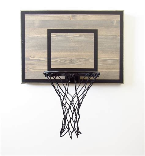 Basketball Hoop Indoor Wood Basketball Goal Gray With Black - Etsy