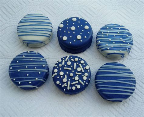 12 Royal Blue and White Chocolate Covered Oreo Cookies - Etsy ...