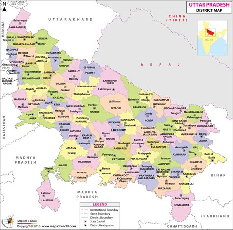 [PDF] Uttar Pradesh Map 2023 PDF Download | Uttar Pradesh Map District Wise PDF