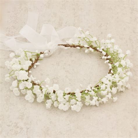 Babys breath flower crown | Lilly & Lace