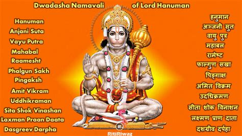 Lord Hanuman 12 names with mantra and meaning | Lord hanuman, Hanuman, Lord