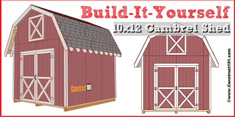 Barn style shed plans 10x12 course ~ melyn shed garage