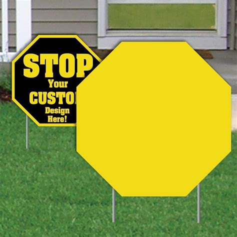 Blank Octagon Corrugated Plastic Yard Sign | VictoryStore ...