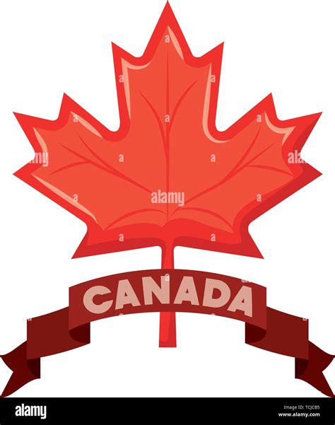 Canada symbol and maple leaf design Stock Vector Image & Art - Alamy