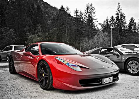 Red And Black Ferrari