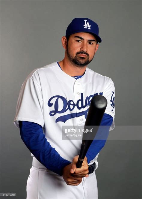 Adrian Gonzalez #23 of the Los Angeles Dodgers poses on Los Angeles ...