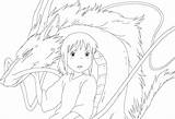 Spirited Away Haku Dragon Chibi Sketch Coloring Page sketch template