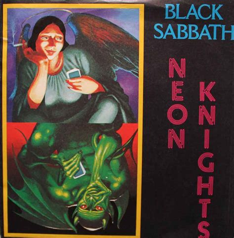 Black Sabbath - Neon Knights - Vinyl Clocks