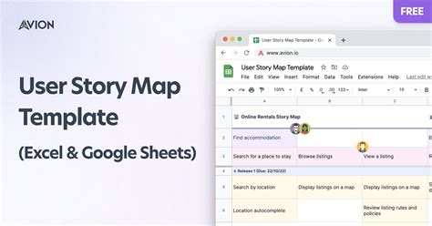 [Free] User Story Mapping Template (Excel & Google Sheets)