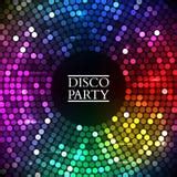 Colorful Disco Lights Frame Stock Vector - Illustration of ball, design ...