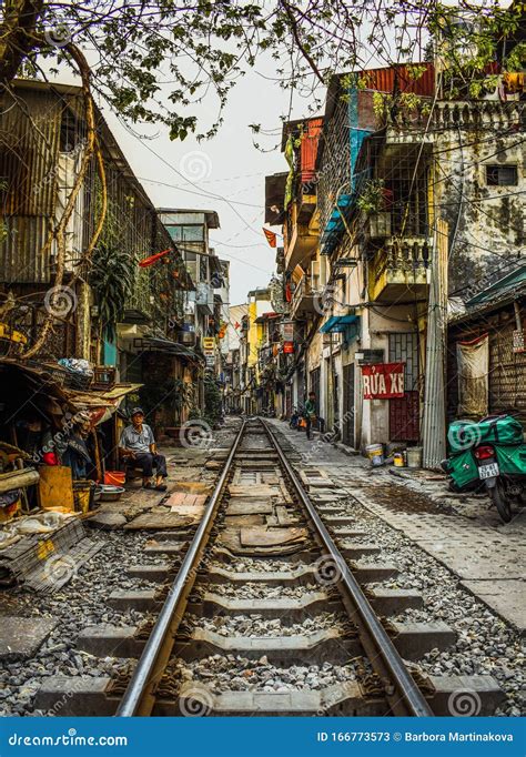 Train Street, Hanoi, Vietnam, Asia Editorial Stock Photo - Image of ...