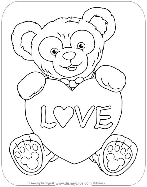 16 Duffy the Bear & Friends Coloring Pages | Disneyclips.com