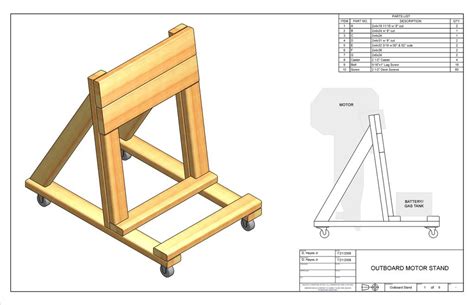 How To Build A Outboard Motor Stand - Encycloall