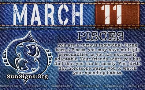 March 11 Zodiac Horoscope Birthday Personality - SunSigns.Org