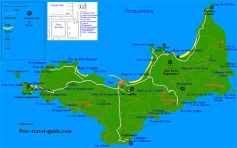 Porquerolles map