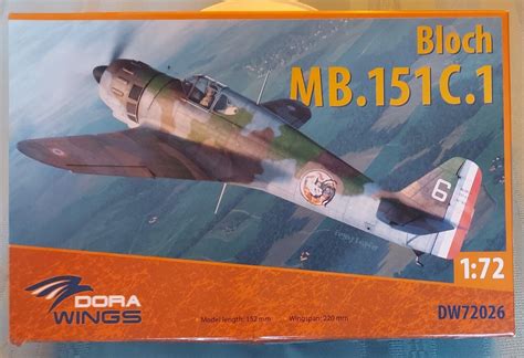 Dora Wings 1/72 Bloch MB.151 C.1 French WWII Armée De L'Air Markings ...