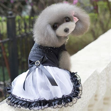 Small Tutu Dog Puppy Wedding Dress Luxury Pink Dog Girl Female Princess Skirt Clothes Dog ...