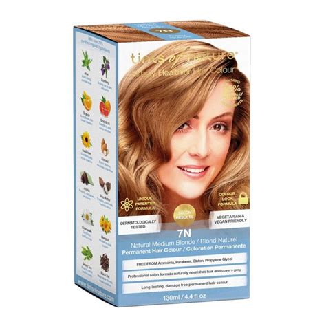 Tints of Nature Permanent Hair Colour 7N Natural Medium Blonde, 4.4 Oz