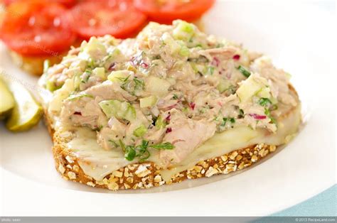 Delicious Tuna Melt Sandwiches with Swiss Cheese and Apple Recipe