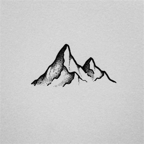 A simple little mountain doodle. #drawing #art #penandink #illustration ...