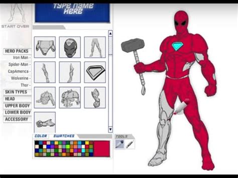 Marvel Superheroes - A Look at Character Creator - Create Your Own ...